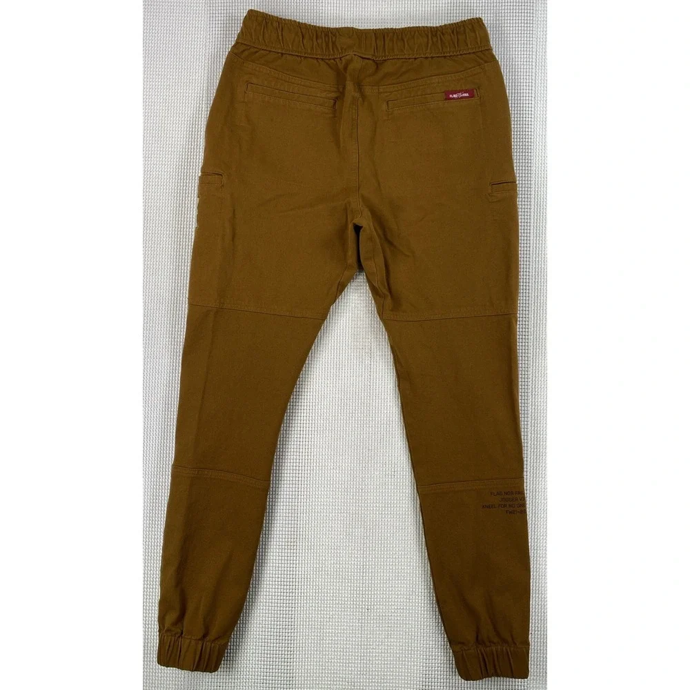 Flag Nor Fail Jogger V3 Mens Small Brown Forever Collection Utility Canvas